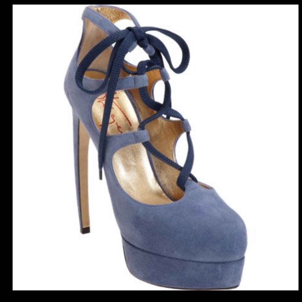 WALTER STEIGER ghillie lace up pump at barneys